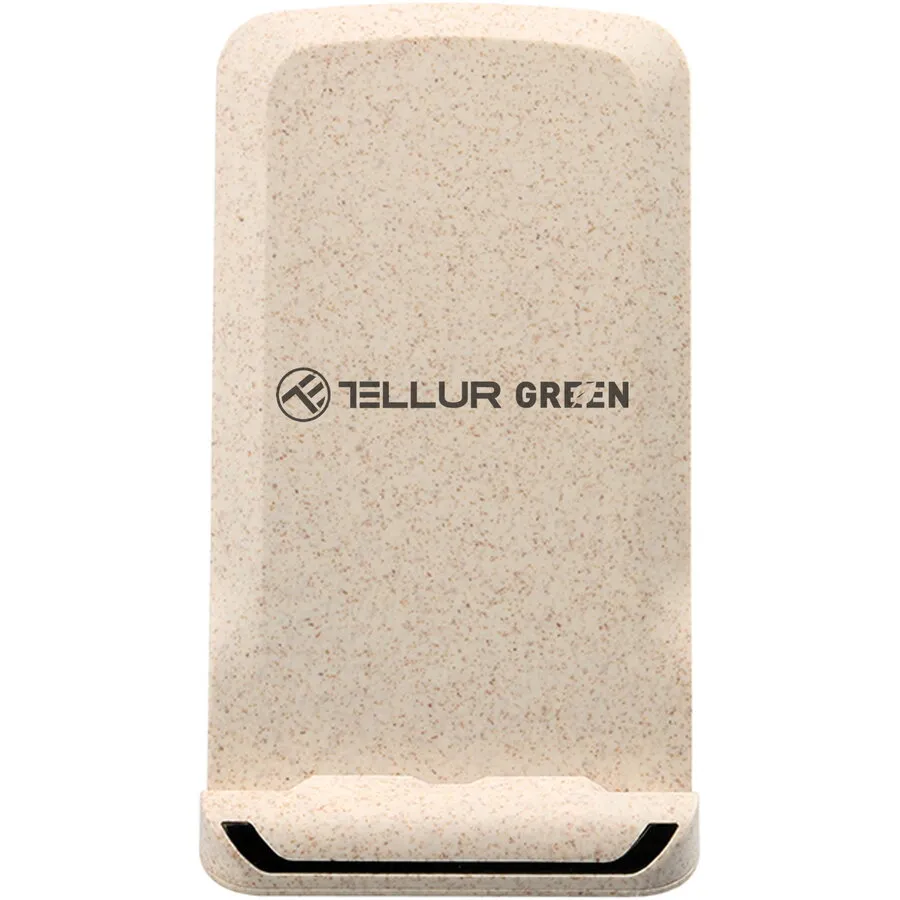 Tellur Incarcator wireless Tellur Green, certificat Qi, 15W, Crem