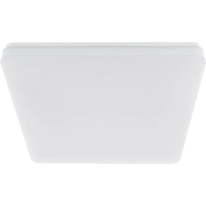 Tellur Plafoniera Inteligenta LED, Tellur Smart TLL331141, Wi Fi, 24W, 2400 lm, Lumina alba/calda, IP54, control vocal, Patrata, Alb