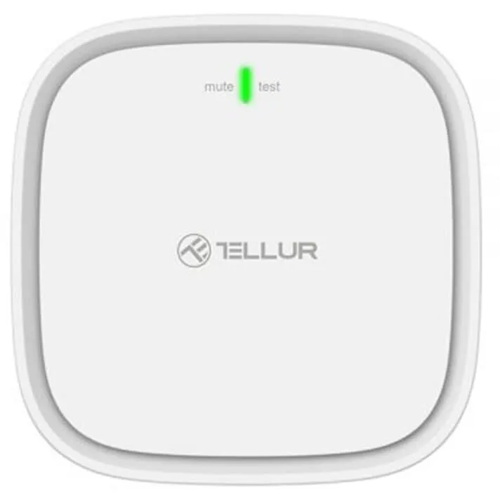 Tellur Senzor Inteligent de gaz, Tellur Smart TLL331291, Wi Fi, DC12V 1A, Alb