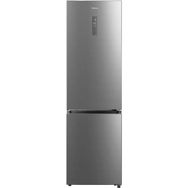 TESLA Combina frigorifica Tesla RC3800FMX, 378L, Clasa E, H 201 cm, Inox