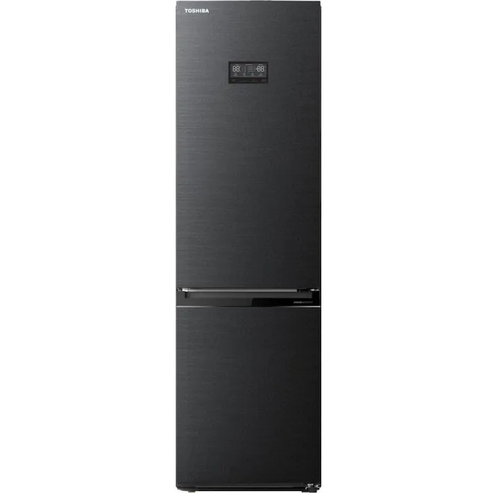 Toshiba Combina frigorifica Toshiba GR-RB449WE-PMJ, 338L, Clasa E, H 185 cm, Antracit