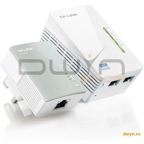 TP-LINK 300Mbps Wireless AV500 Powerline Extender, 500Mbps Powerline Datarate, 2 10/100Mbps Fast Ethernet po