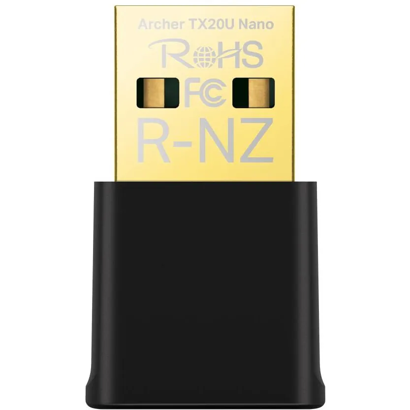 TP-LINK Adaptor wireless TP-Link, ARCHER TX20 NANO, AX1800, 1800 Mbps, Wi-Fi 6, Negru, Archer TX20U Nano