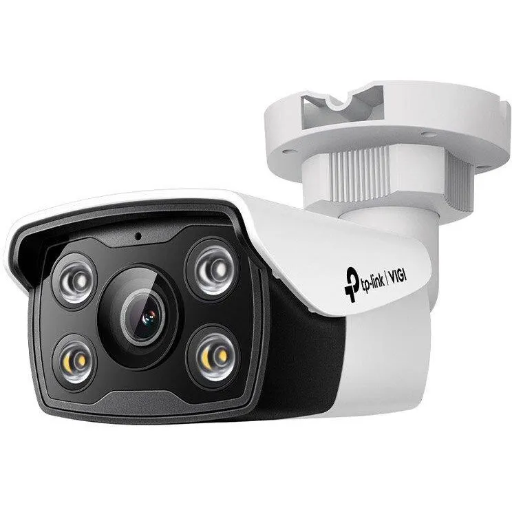 TP-LINK Camera de supraveghere exterior IP TP-Link Full Color VIGI C350(4mm), 5 MP, 4 mm, IR/Lumina alba 30 m, slot card, microfon, PoE