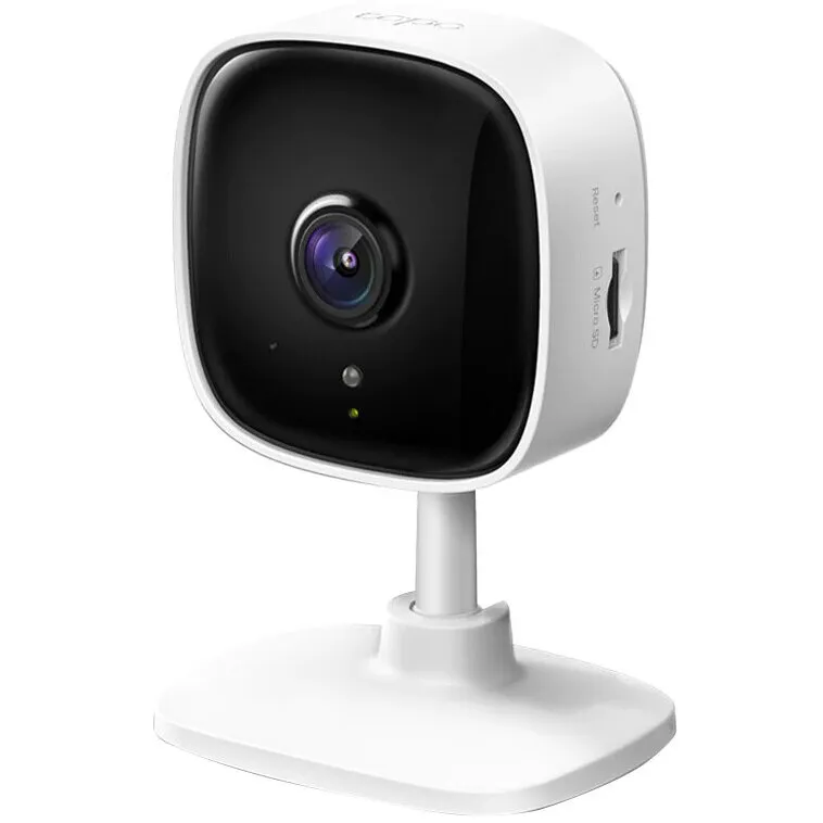 TP-LINK Camera de supraveghere Smart TP-Link Tapo C110 cu Night Vision, Full HD 1080P, Functie Baby Monitor Wireless Audio Video, Detectarea miscarii, Alarma sonora si luminoasa, Two-Way Audio, Mod Privacy, Stocare locala, IP Wi-Fi, Alb