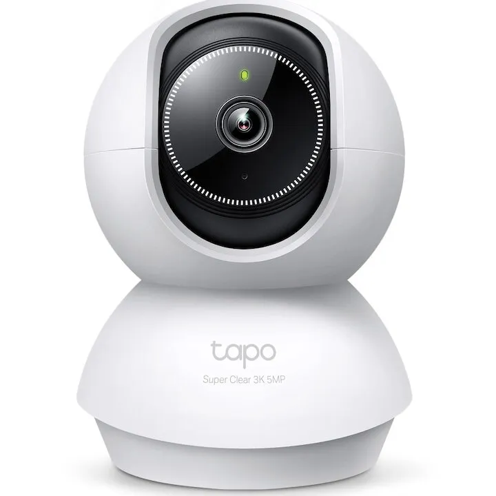TP-LINK Camera de supraveghere Smart TP-Link Tapo C230 cu Pan/Tilt 360 grade, 5MP, 3K, 2880x1620, Utilizare Baby Monitor, Wireless, Night Vision, Detectare Smart AI, Two-Way Audio, Alarma sonora si luminoasa, Control Vocal