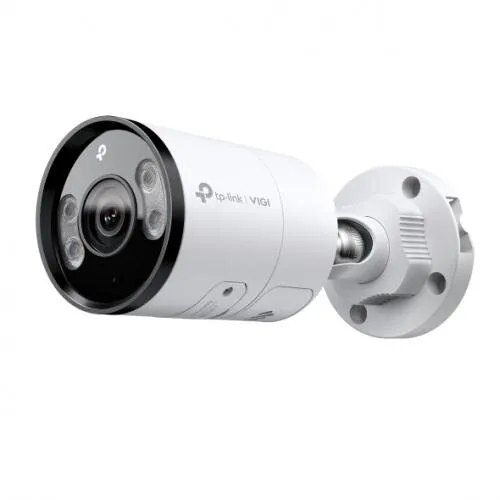 TP-LINK Camera supraveghere IP exterior TP-LINK Full Color VIGI C345, 4 MP, 2.8 mm, IR/lumina alba 30 m, microfon si difuzor, detectie si clasificare om/vehicul, slot card, vizualizare de pe telefon, PoE
