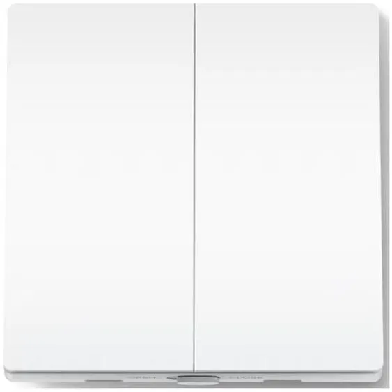 TP-LINK Intrerupator inteligent dublu TP-Link Tapo S220, Wi-Fi, Alb