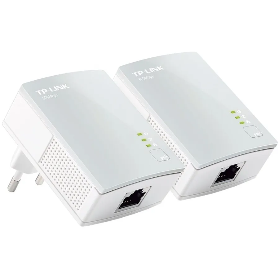TP-LINK Kit Adaptor Powerline Ethernet 500Mbps, ultra compact, port 100M