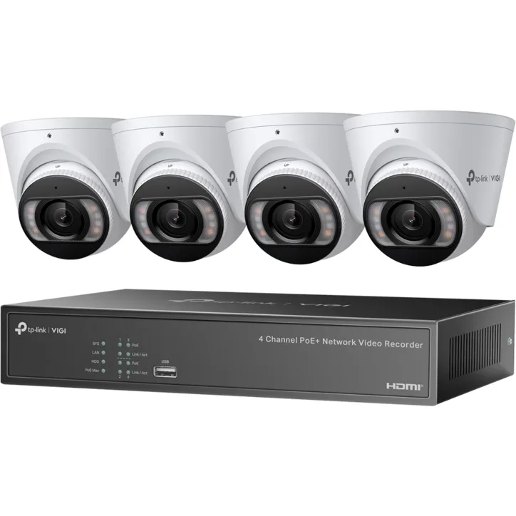 TP-LINK Kit Supraveghere TP-LINK VIGI NK4P-T4425-2T, 4 Camere