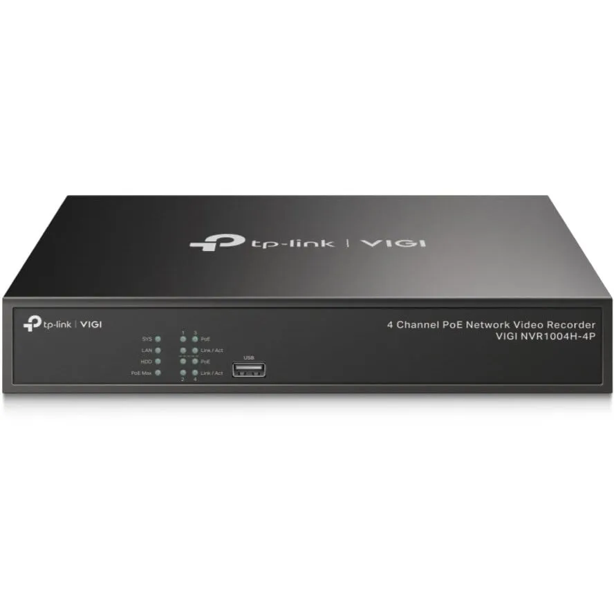 TP-LINK NVR TP-Link VIGI NVR1004H, 4 canale, sistem de inregistrare pentru camere de supraveghere