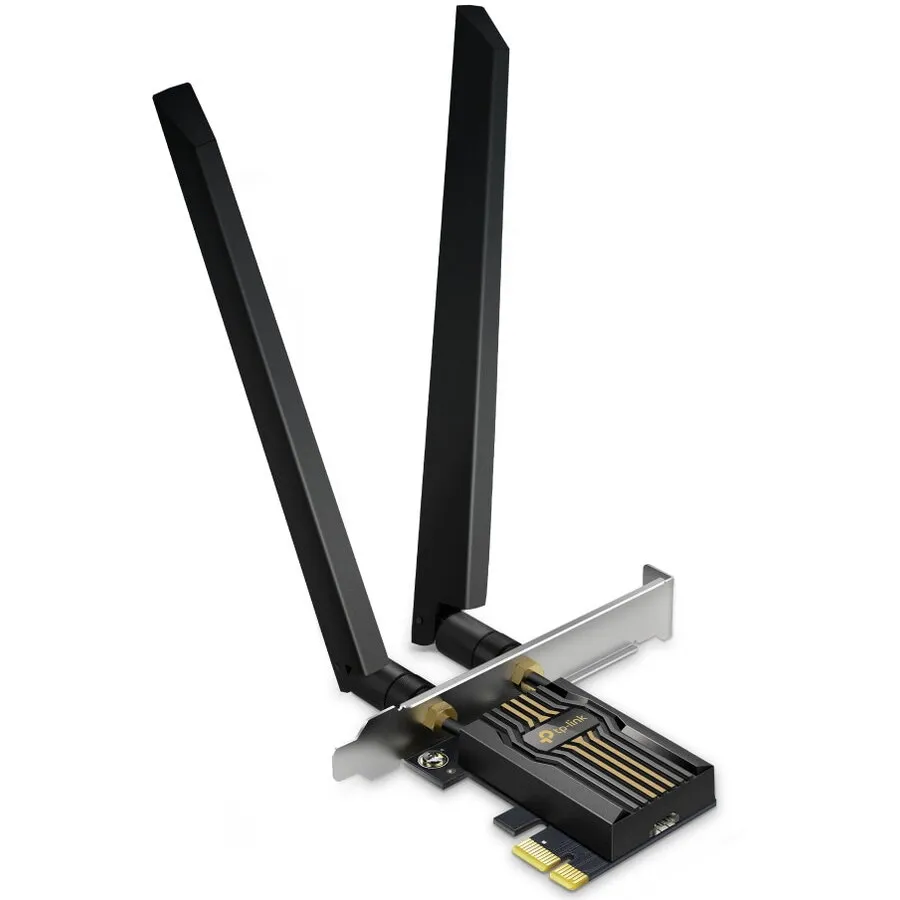 TP-LINK Placa de retea TP-Link Archer TBE552E, BE9300, Tri-Band, Wi-Fi 7, Bluetooth 5.4, 5760 Mbps, Negru