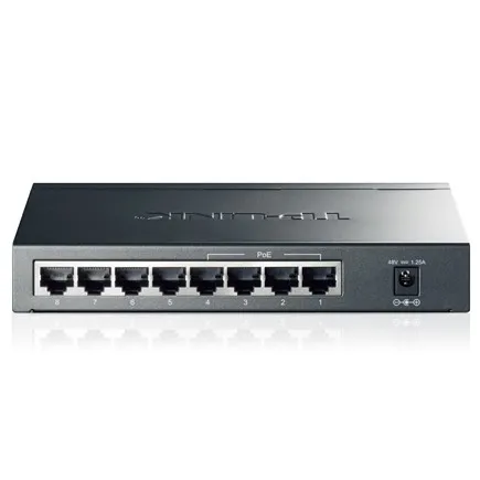 TP-LINK PoE (Power Over Ethernet) Switch 8 Porturi 10/100M (4 porturi PoE). Gigabit, carcasa metal