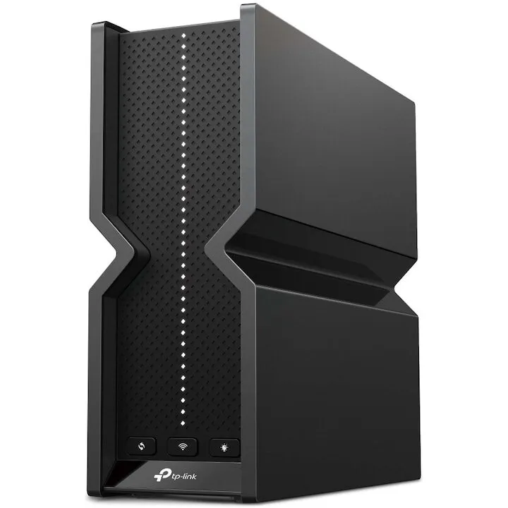 TP-LINK Router Wireless TP-Link ARCHER BE550, Tri band, Rata de transfer Ethernet 2500 MBps, Negru