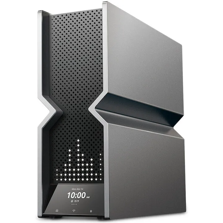 TP-LINK Router Wireless TP-Link Archer BE900, BE24000, Quad-Band, Wi-Fi 7, MLO, port 10G, port SFP+ 10G, 4 porturi 2.5G, 2 porturi USB, Easy Mesh, HomeShield, Touchscreen, LED Screen