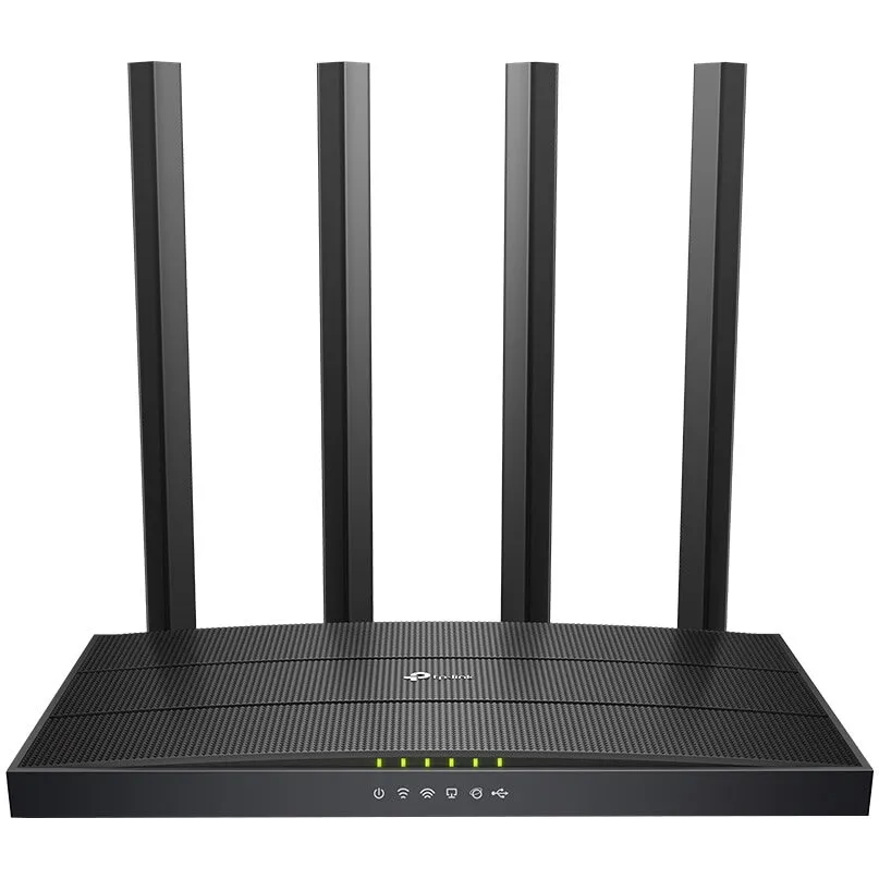 TP-LINK Router wireless TP-Link Archer C6U, AC1200, Gigabit, Dual-Band, Beamforming, MU-MIMO, Port USB 2.0