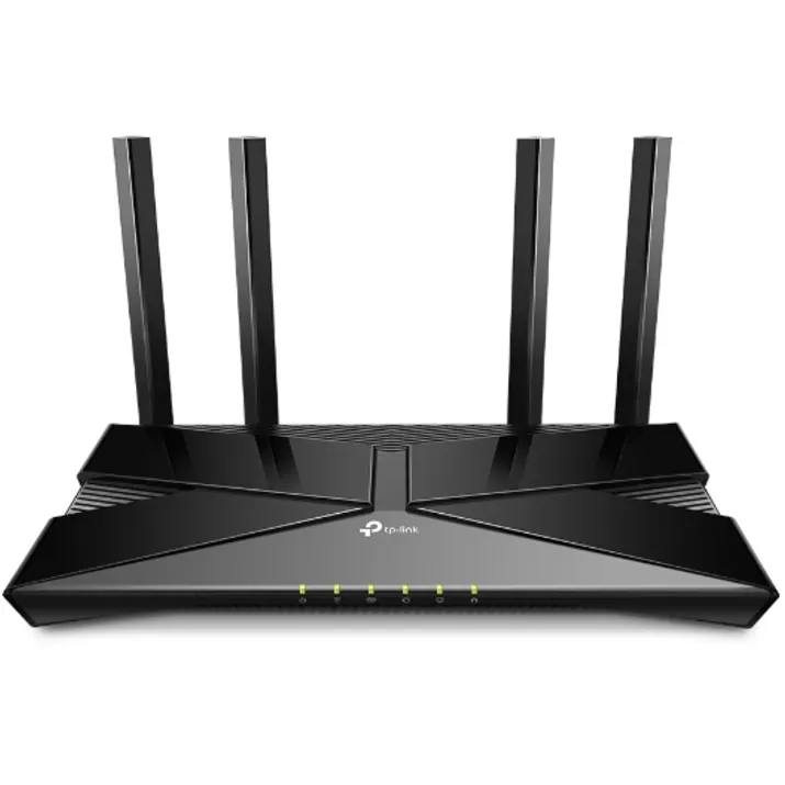 TP-LINK Router wireless TP-LINK Gigabit EX220, Dual-Band, WiFi 6, AX1800, 2.4 GHz: 574 Mbps, 5 GHz: 1201 Mbps, Negru