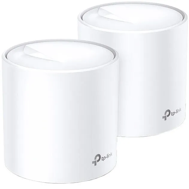 TP-LINK Sistem Mesh TP-Link Deco X20 (2 pack) Wi-Fi 6 Dual-Band Gigabit AX1800, cu acoperire completa pentru casa, Seamless Roaming, Self-Healing, Adaptive Path, Antivirus, Control Parental si Control Vocal