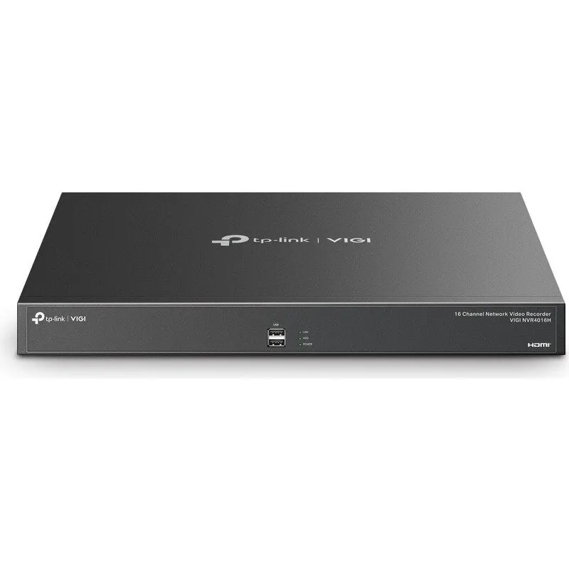 TP-LINK Sistem NVR TP-Link VIGI NVR4016H, 16 canale, 4K, 320 Mbps, SATA, H.265+, Negru