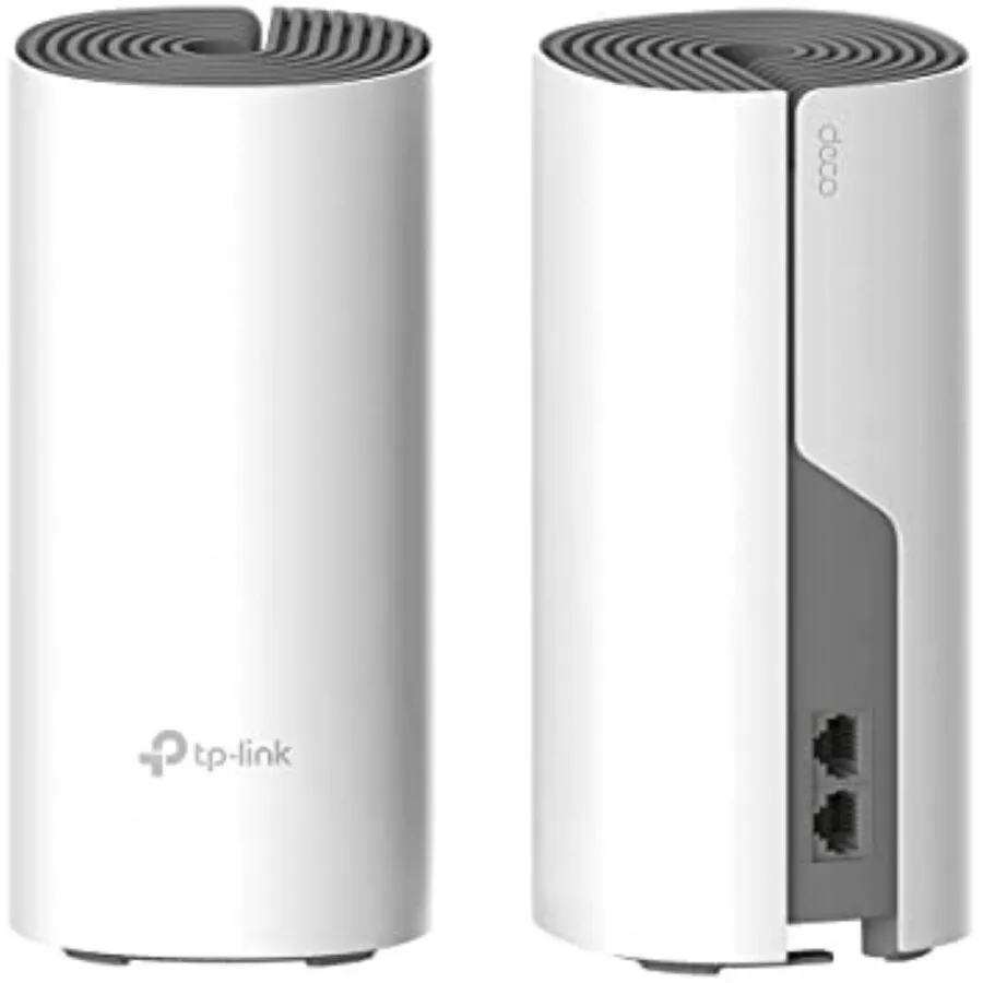 TP-LINK Sistem Wi-Fi Mesh TP-Link Deco E4 (2-pack) AC1200 cu acoperire completa pentru casa