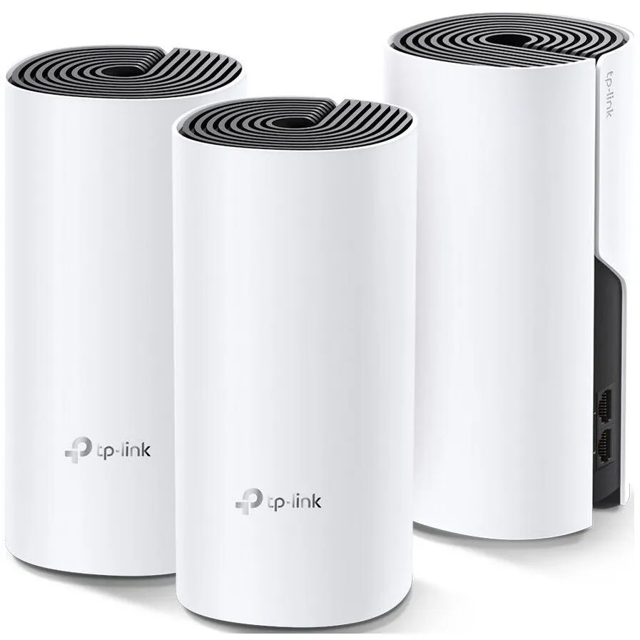TP-LINK Sistem Wi-Fi Mesh TP-Link Deco M4 (3-pack) AC1200 Gigabit cu acoperire completa pentru casa