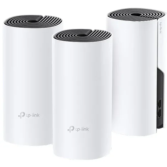 TP-LINK Sistem Wi-Fi Mesh TP-Link Deco P9 (3-pack) AC1200 + AV1000 cu acoperire completa pentru casa