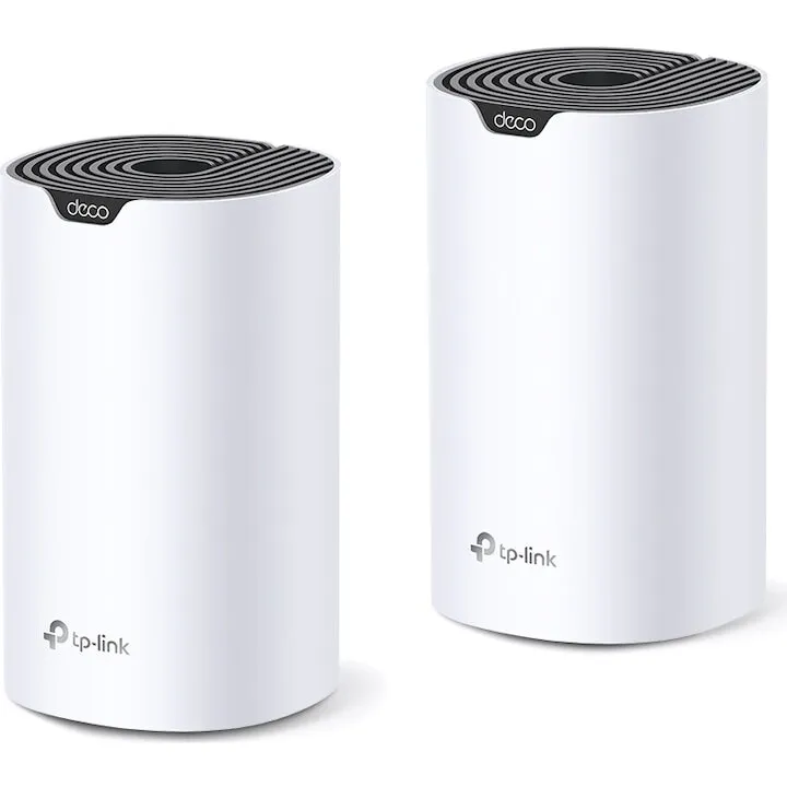 TP-LINK Sistem Wi-Fi Mesh TP-Link Deco S7 (2-pack) AC1900 Gigabit cu acoperire completa pentru casa