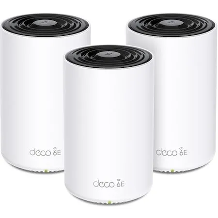 TP-LINK Sistem Wi-Fi Mesh Tp-Link Deco XE75(3-pack), AXE5400, Tri-Band Gigabit, Wi-Fi 6E