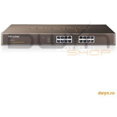 TP-LINK Switch 16 Port-uri 10/100/1000 Gigabit, carcasa metalica desktop/rack