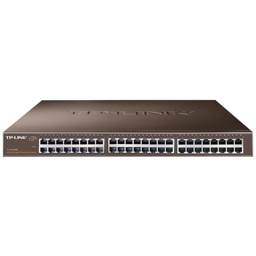 TP-LINK Switch 48 Port-uri 10/100/1000 Gigabit, carcasa metalica 1U 19-inch