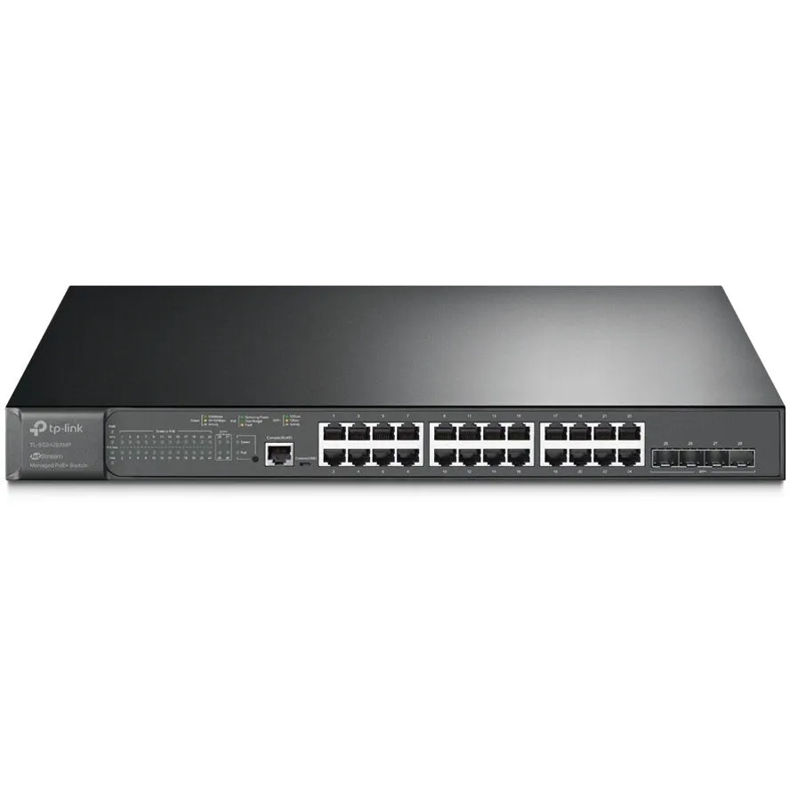 TP-LINK Switch cu management L2 TP-Link TL-SG3428XMP, 24 Porturi Gigabit, 4 x SFP+ Gigabit