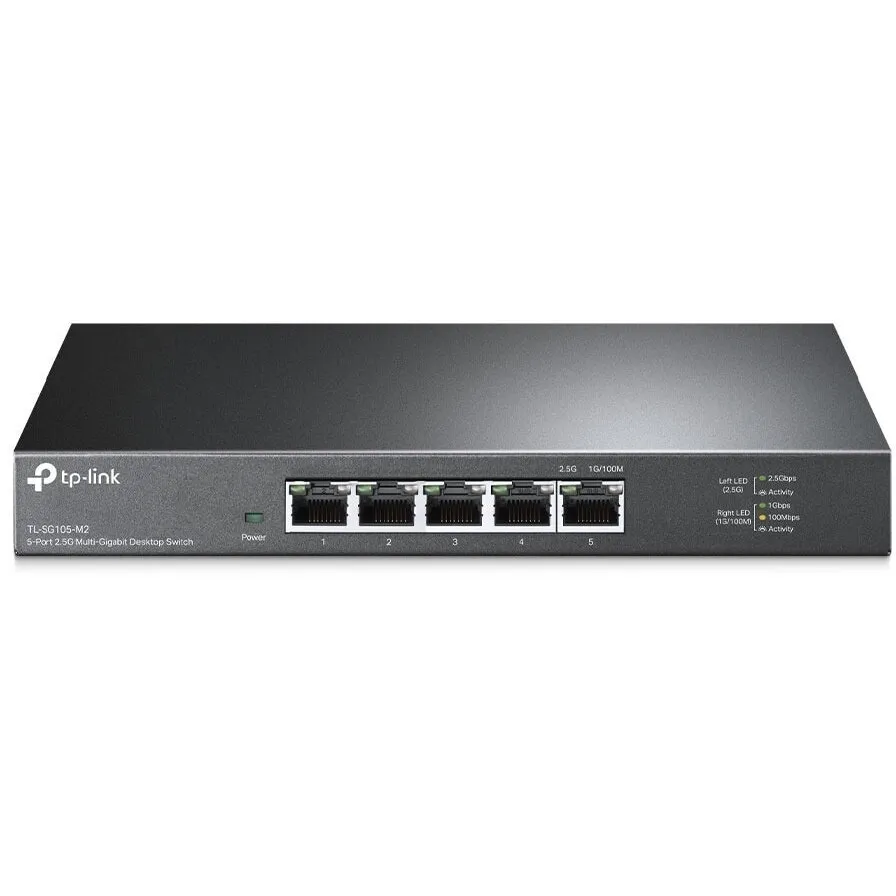 TP-LINK Switch fara management TP-Link TL-SG105-M2, 5 porturi 2.5 Gigabit, carcasa metalica