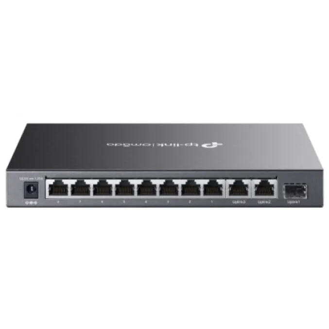 TP-LINK Switch Omada 8-Port 10/100Mbps + 3-Port, Negru