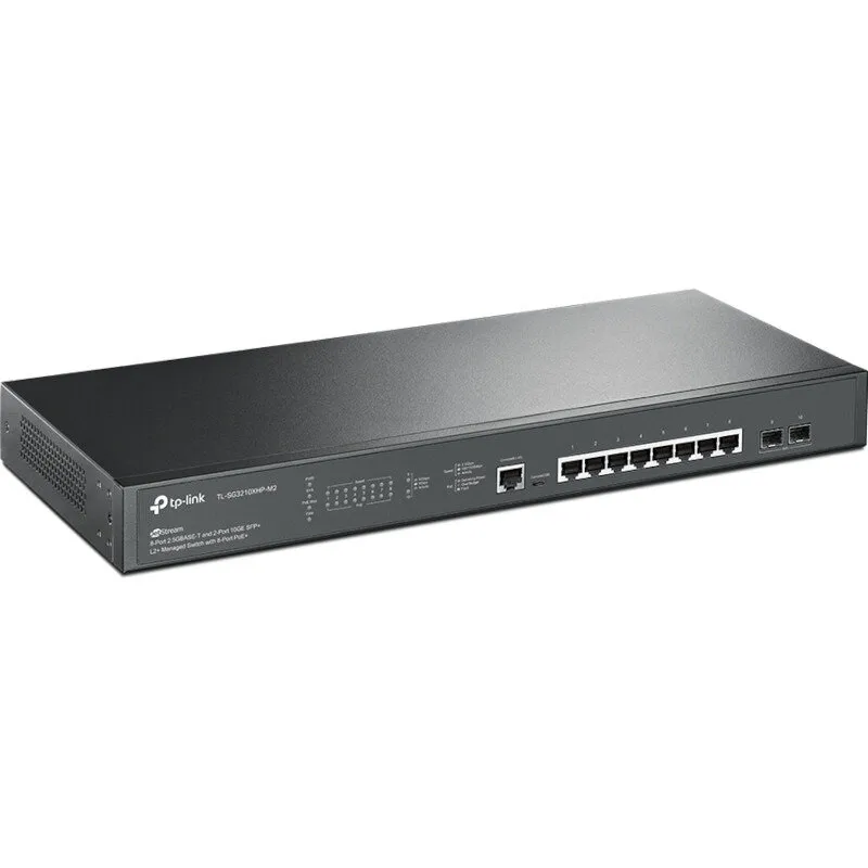 TP-LINK Switch TP-LINK 2.5Gigabit TL-SG3210XHP-M2, 8x RJ-45, Negru
