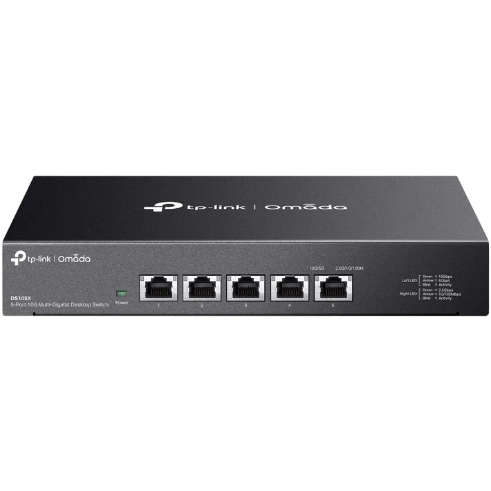 TP-LINK Switch TP-LINK Omada 5-Port ,10Gigabit,  DS105X, Negru