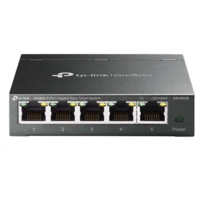 TP-LINK Switch TP-Link Omada DS105GE, 5 porturi, Gigabit, cu management, Negru