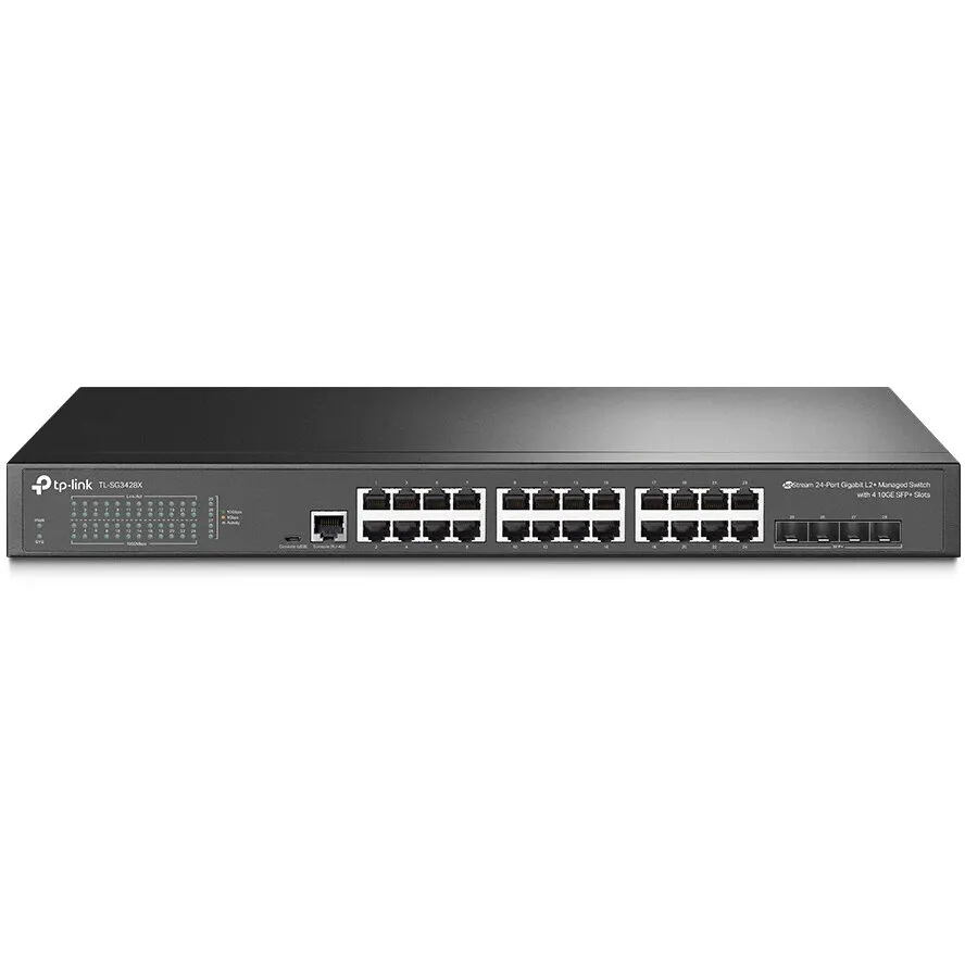 TP-LINK Switch TP-Link TL-SG3428X, Jetstream, managed L2+, 24× 10/100/1000 Mbps