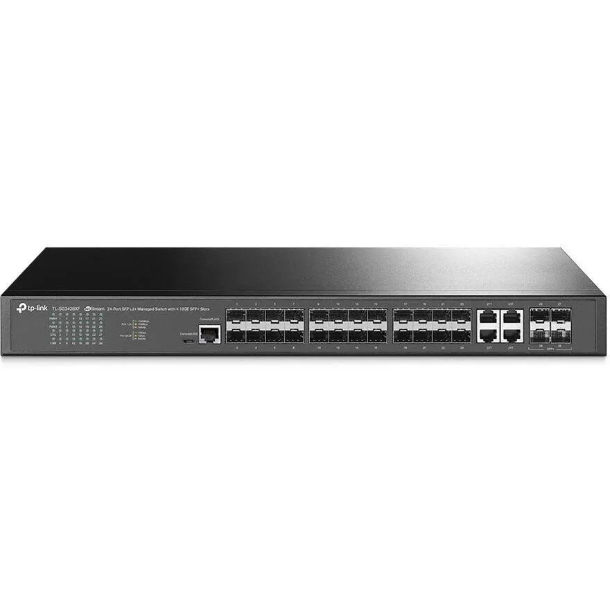 TP-LINK Switch TP-Link TL-SG3428XF, Jetstream, managed L2, 20 Gigabit SFP Slots, 4 Gigabit RJ45/SFP Combo Ports