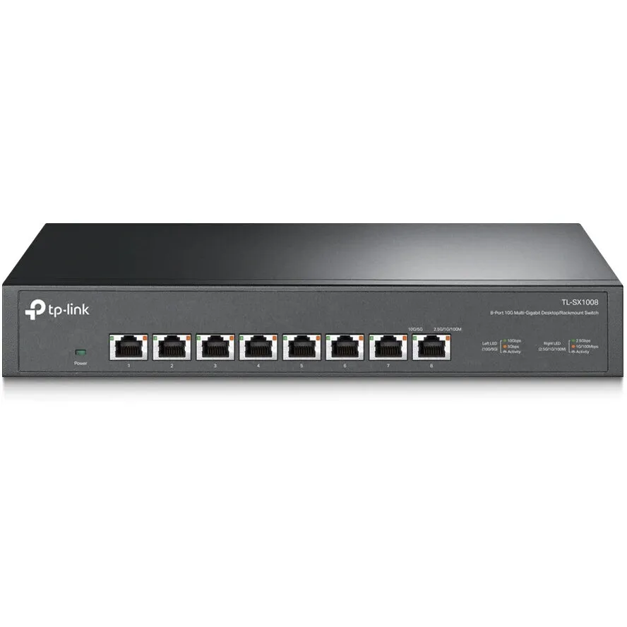 TP-LINK Switch TP-Link TL-SX1008, 8 porturi, Negru