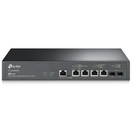 TP-LINK Switch TP-Link TL-SX3206HPP, 6 porturi, PoE, Negru