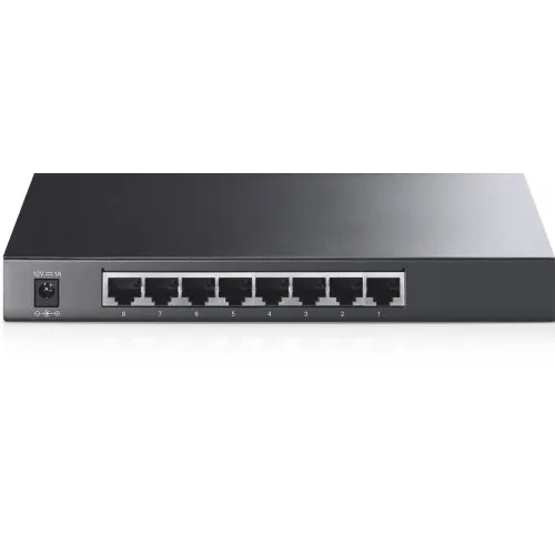 TP-LINK TP-Link, Switch 8 porturi Gigabit Smart, TTag-based VLAN, STP/RSTP/MSTP, IGMP V1/V2/V3 Snooping, DHC