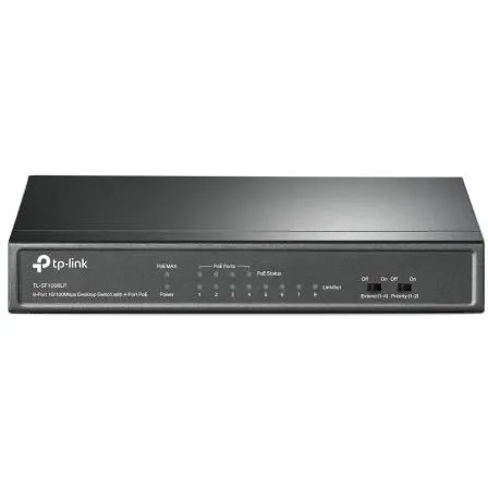 TP-LINK TP-Link Switch TL-SF1008LP 8-Port 10/100 Mbps 4-Port PoE 41W PoE budget