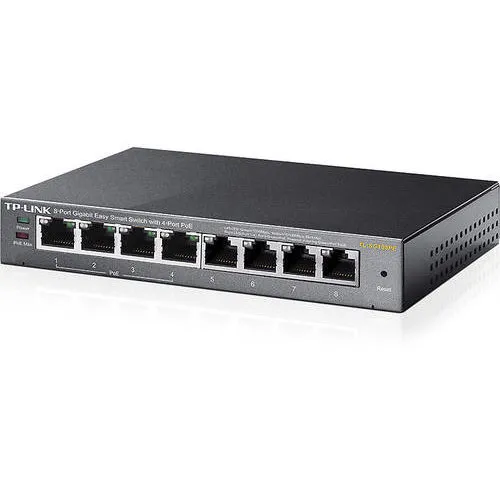 TP-LINK Tp-Link Tl-Sg108pe Easy Smart 8 Port Gigabites (4 Port Poe) Switch Sg108pe