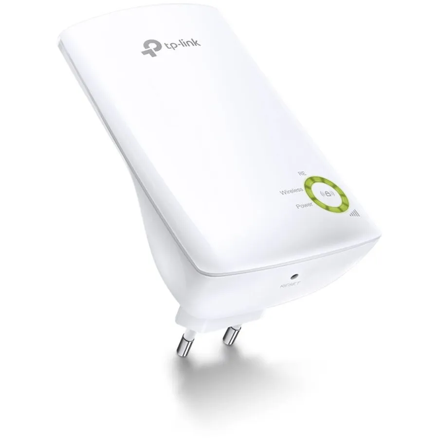TP-LINK Wireless Range Extender TP-link, N300, Wall Plugged, 2.4GHz, 2 antene interne, FARA port LAN/WAN, Range extender button / Range extender mode, Atheros, 2T2R