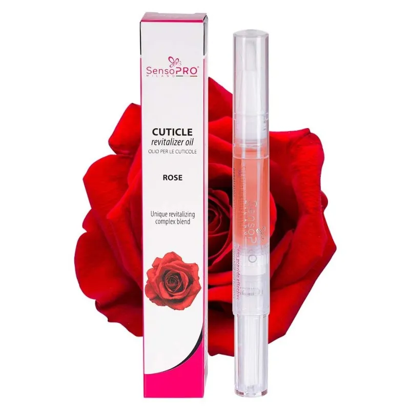Ulei Cuticule Stilou Cu Trandafir SensoPRO Milano, Tratament Unghii