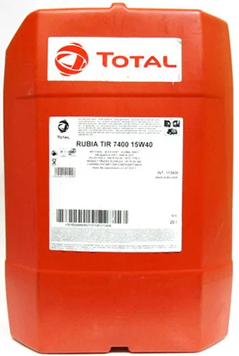 Ulei motor TOTAL RUBIA 7400 15W40 20L