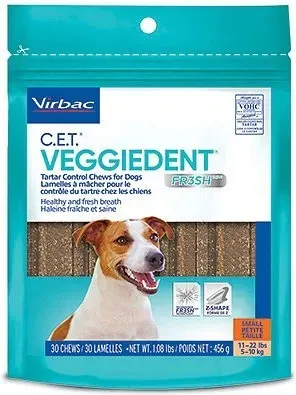 Veggiedent Fr3sh Small Dog (5 - 10 kg), 15 bucati