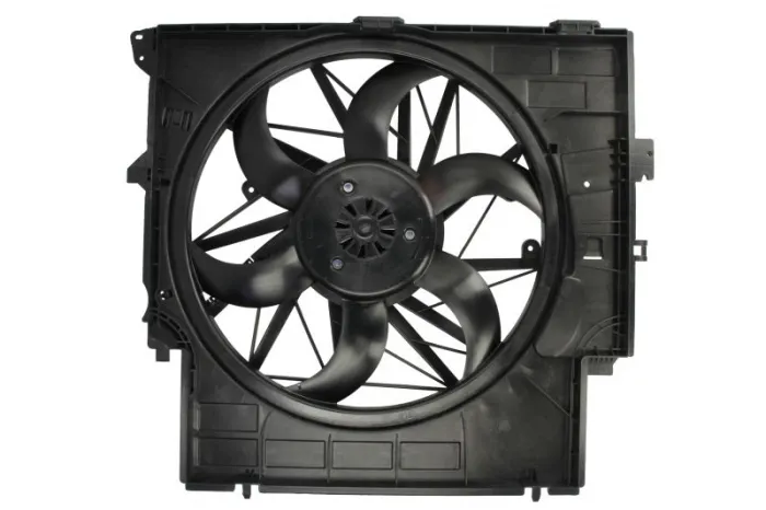 Ventilator radiator (cu carcasa) potrivit BMW X3 (F25), X4 (F26) 1.6 2.0 2.0D 09.10-03.18
