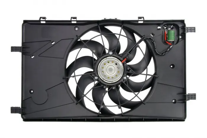 Ventilator radiator (cu carcasa) potrivit CHEVROLET CRUZE, ORLANDO; OPEL ASTRA J, ASTRA J GTC, CASCADA, INSIGNIA A, INSIGNIA A COUNTRY, ZAFIRA C 1.3D-2.0D 05.09-