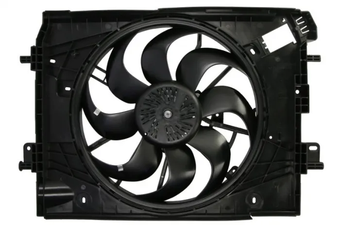 Ventilator radiator (cu carcasa) potrivit DACIA DOKKER, DOKKER MINIVAN, DUSTER, DUSTER SUV, LODGY, LOGAN II, LOGAN MCV II, SANDERO II; NISSAN MICRA V; RENAULT CAPTUR I, CLIO IV 0.9-1.6LPG 06.10-